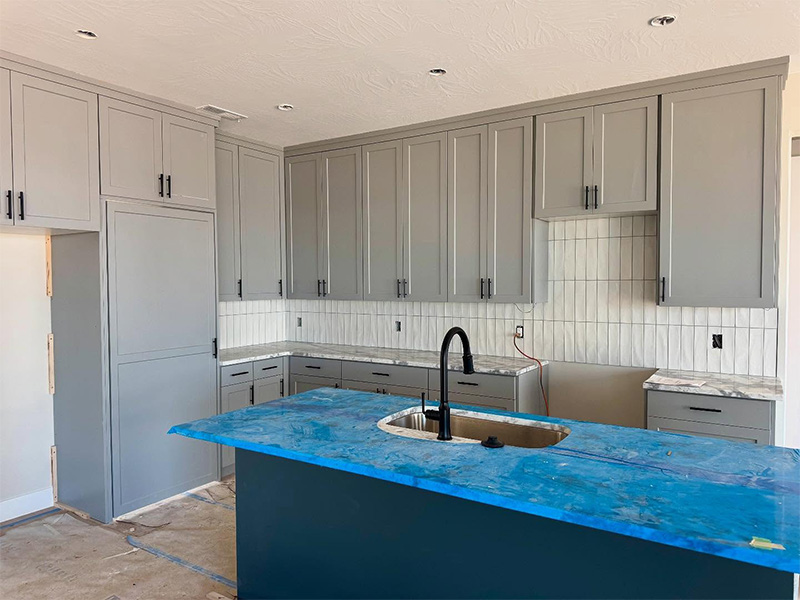Mantels custom cabinet solution