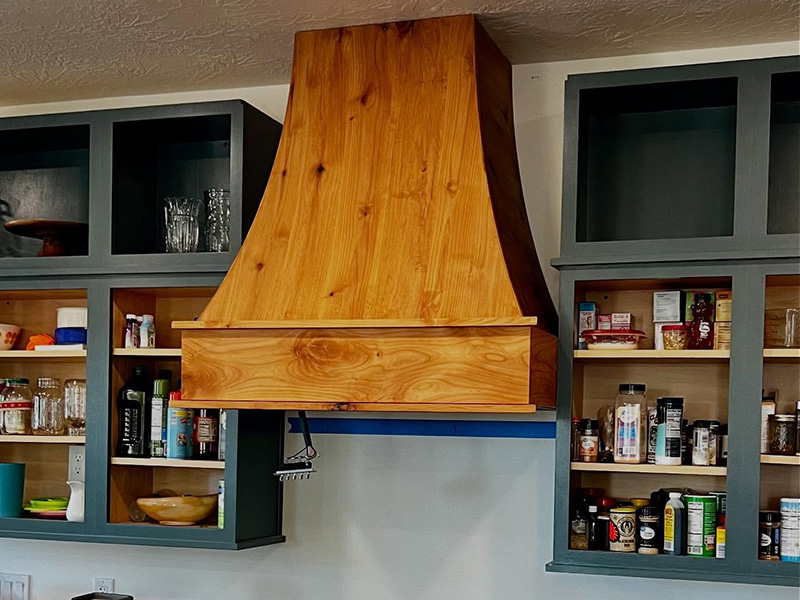 Close-up view of premium cabinet hardware and soft-close mechanisms